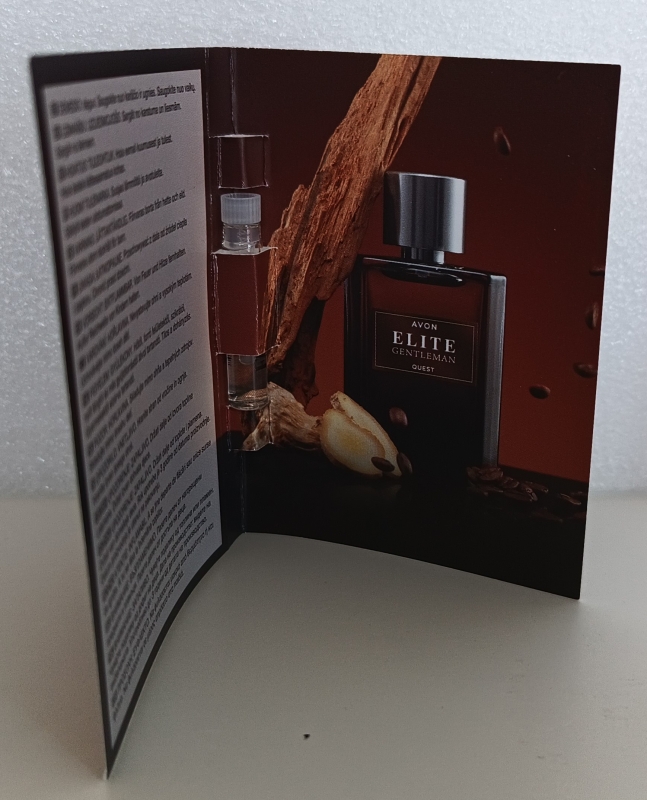 AVON Elite Gentleman QUEST EdT - Karte mit Duftprobe